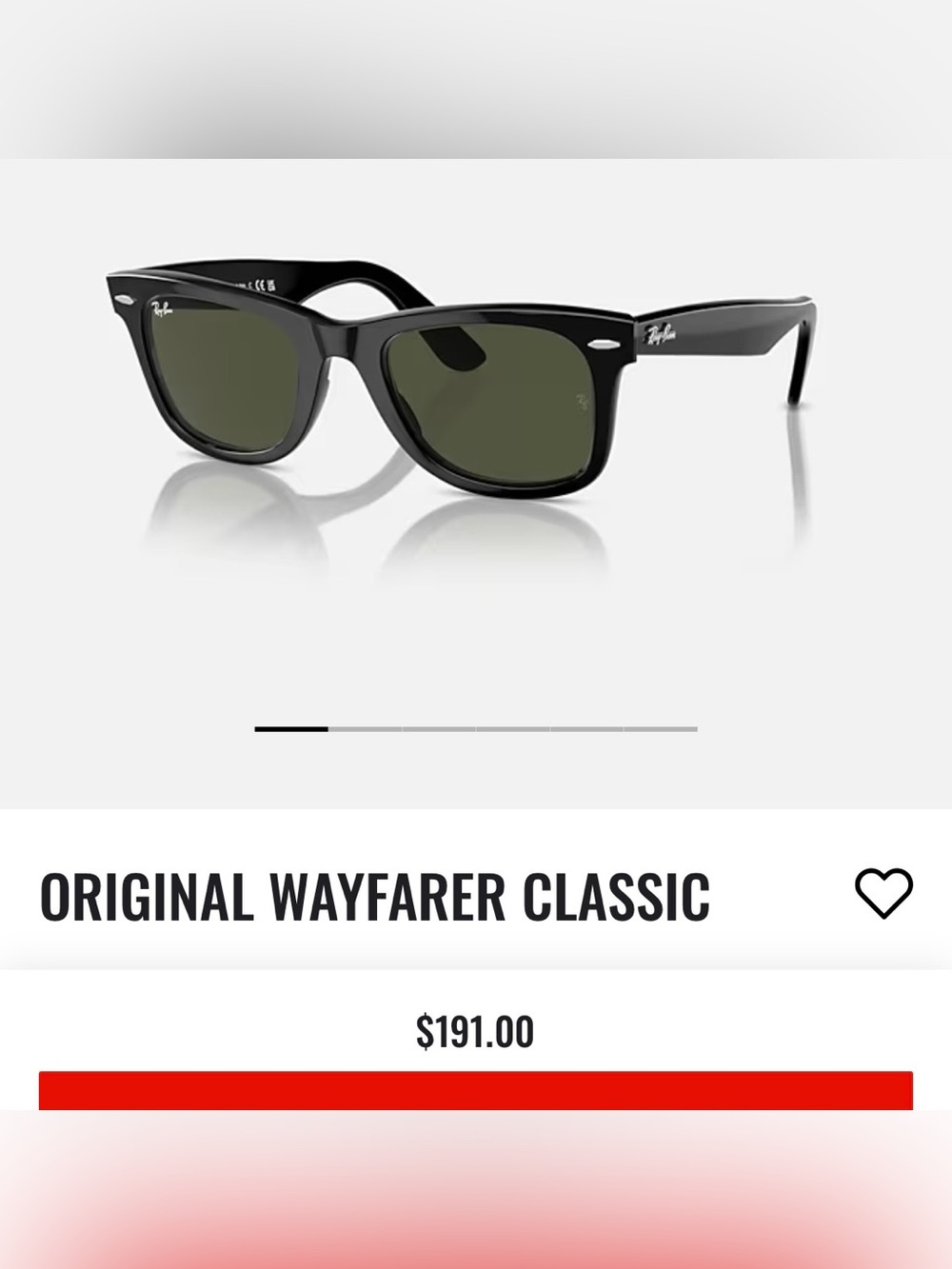 Ray-Ban Wayfarer Classic Sunglasses - Black Frame with Black Lenses